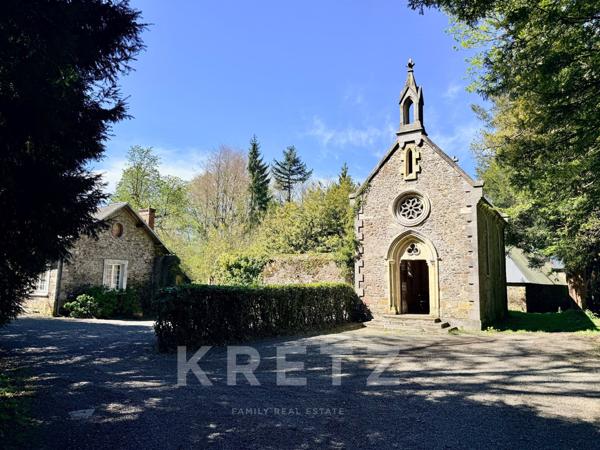 Château XIXe siècle sur 39ha avec Orangerie commerciale 50 couchages.