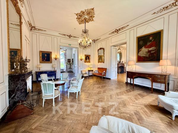 Château XIXe siècle sur 39ha avec Orangerie commerciale 50 couchages.