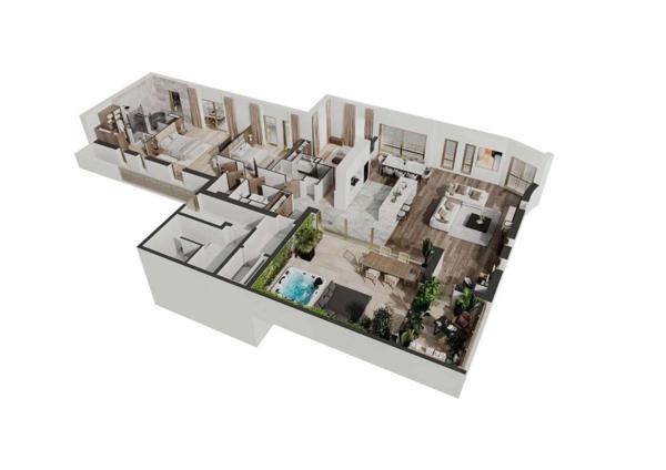 Appartement à vendre 4 pièces 168 m² Montpellier