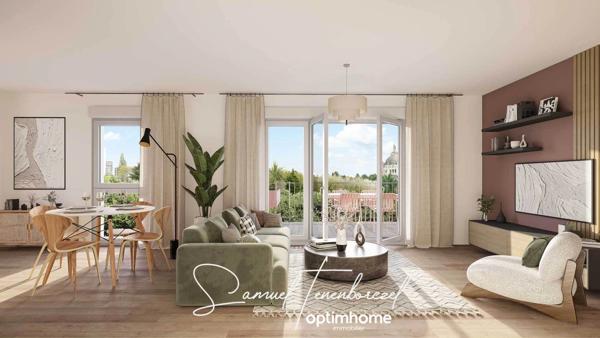 Appartement T4 neuf avec terrasse de 57 m² et vue Basilique – Lisieux (14100)