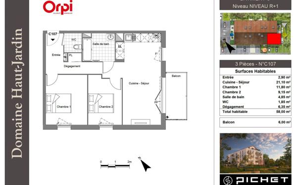 Appartement à vendre    3 pièces •  Villerupt