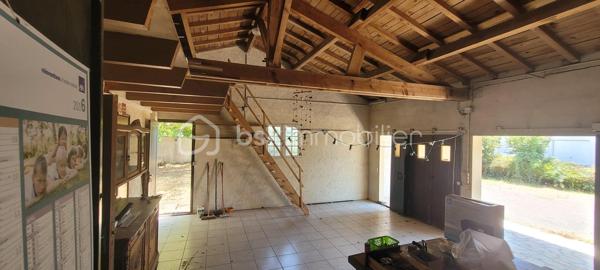 ARVERT : Secteur calme, a proximité des écoles, commerces, grandes surfaces et a seulement 12 min des plages.
Maison de plain pied d'environ 112 m2 composée :
D'une entrée, un séjour traversant et lumineux d'environ 30m2 donnant sur une véranda.
Un dégagement desservant une cuisine séparée (fonctionnelle et meublée), 4 chambres, un bureau,  une salle de bain et des wc séparés.
Un vaste double garage d'environ 50m2 (avec rangements et salle d'eau) ainsi qu'un atelier de 24m2 offre un réel potentiel d'agrandissements ou de dépendances habitables.
Coté extérieur : Un joli jardin bien entretenu (constructible et piscinable) entièrement clos et arboré avec préau et barbecue.
***Cave.
***Cuisine d'été.
***Rafraichissements a prévoir mais pas de gros œuvres.
***Proche centre-ville.
A votre disposition pour tout renseignement complémentaire au 06.14.04.55.39