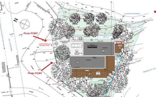 Marseille (13016) Terrain avec permis purgé – 1.087m² – projet de villa contemporaine de 185m² habitables – 13016 - secteur Est