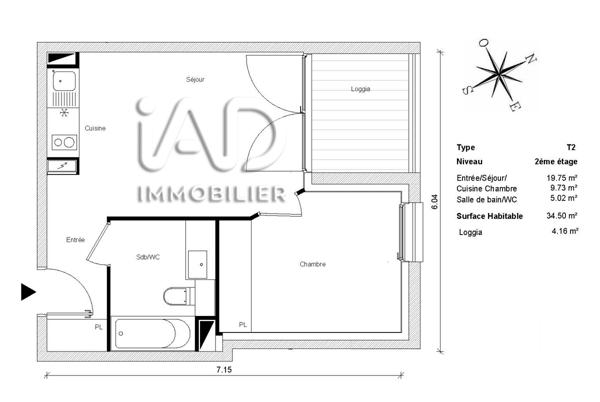 Appartement à vendre 2 pièces 35 m² Toulouse
