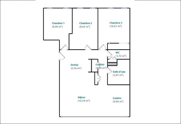 Appartement à vendre 4 pièces 70,02 m² Boulogne-Billancourt
