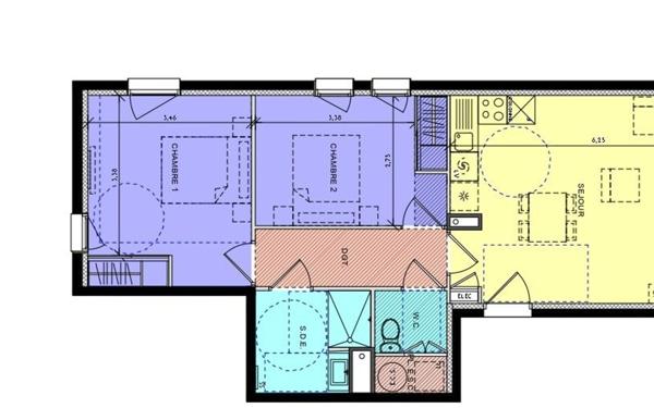 Appartement à vendre    3 pièces • 65,10 m2 Sérignan