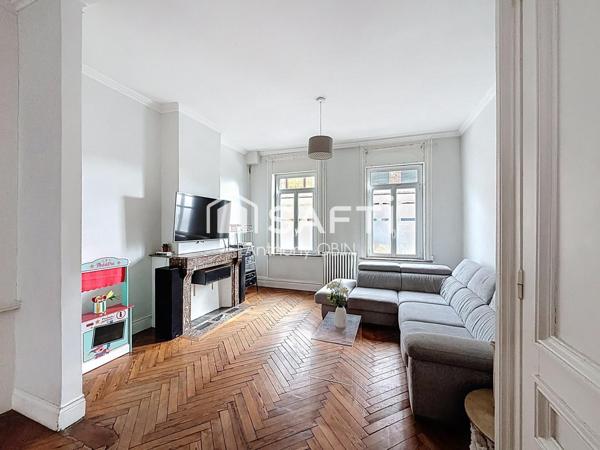 Maison 4 chambres, grande pièce de vie, jardin, cave