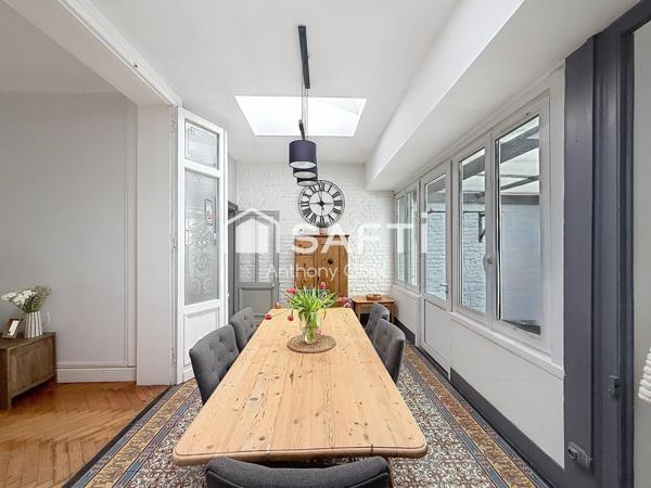 Maison 4 chambres, grande pièce de vie, jardin, cave