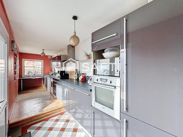 Maison 4 chambres, grande pièce de vie, jardin, cave