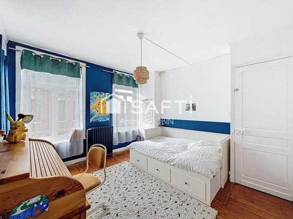 Maison 4 chambres, grande pièce de vie, jardin, cave