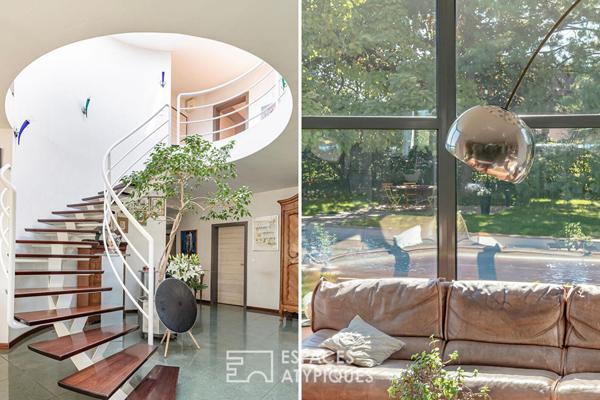 Maison d’architecte avec piscine à l’abri des regards