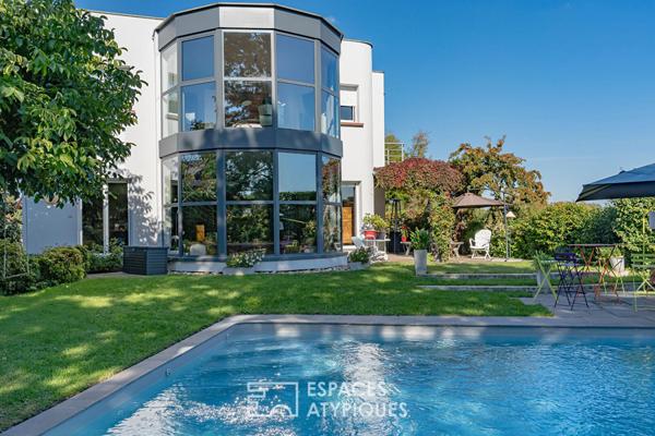 Maison d’architecte avec piscine à l’abri des regards