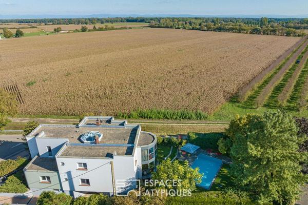 Maison d’architecte avec piscine à l’abri des regards