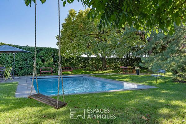 Maison d’architecte avec piscine à l’abri des regards