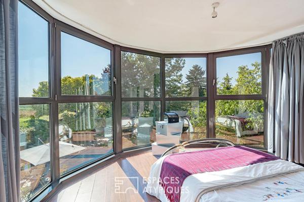 Maison d’architecte avec piscine à l’abri des regards