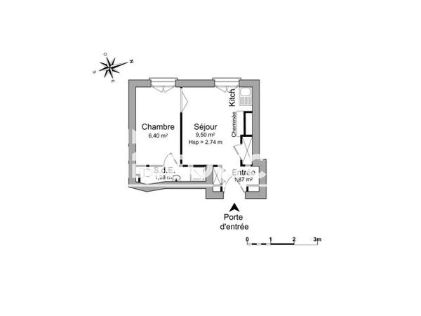 Location Studio 19.75 m² - 6 PLACE FERNAND REY Lyon 69001