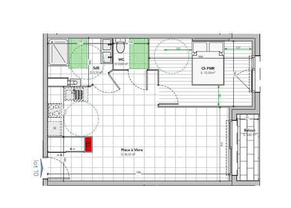 ✨ Votre futur chez-vous : Grand F2 lumineux à Vaux-le-Pénil !