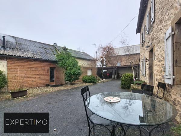 Rullac-Saint-Cirq (12120) Maison de caractère + bâtiment indépendant aménagé - Fort potentiel