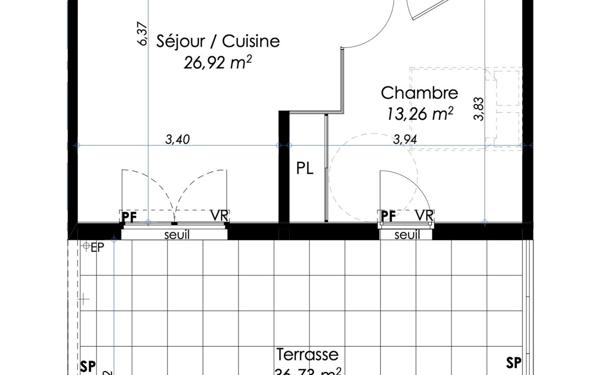 Appartement à vendre    2 pièces •  La Seyne-sur-Mer