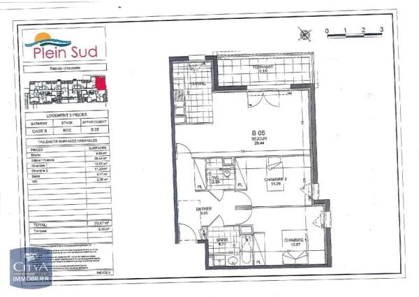 Appartement à louer 3 pièces 70.77m² Olivet (45160)