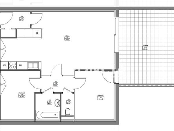 Location Appartement 3 pièces 64 m² - 1 BIS RUE DES VERGERS Marchaux 25640
