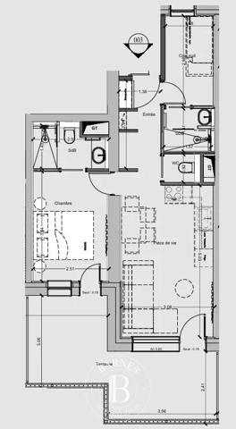 Méribel, Appartement 2 Chambres -  40 m² à vendre