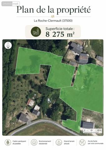 Achat - Maison | Fermette La Roche-Clermault 37500 70 m 2 8275 m 2