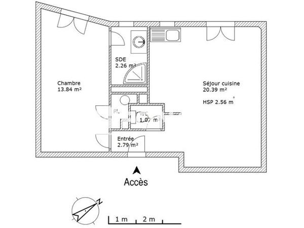 Location Appartement 2 pièces 41.3 m² - 2-6 BOULEVARD ROGER SALENGRO Goussainville 95190