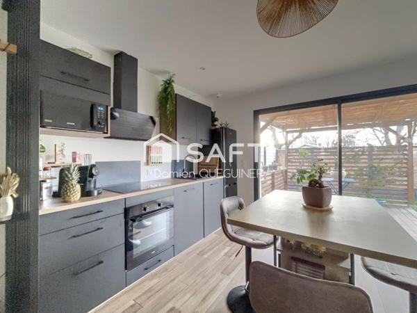 Maison récente avec jardin, 2 chambres, emplacement idéal