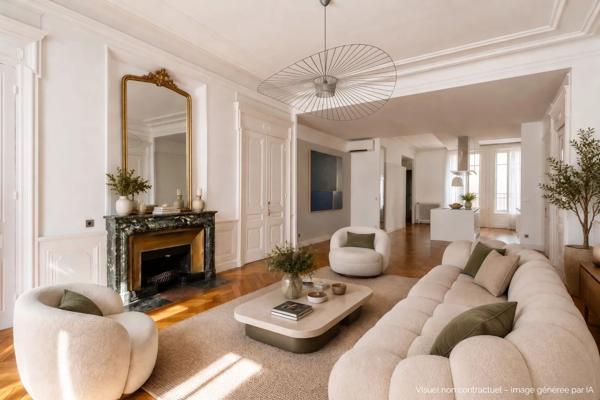 LYON 2 - AINAY- Appartement de 230,80 m² - 5 chambres - balcons - Garage
