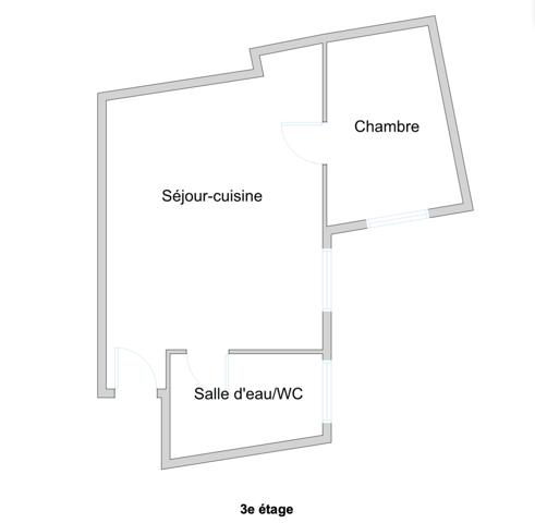 Paris (75010) 2 pièces Paris 19