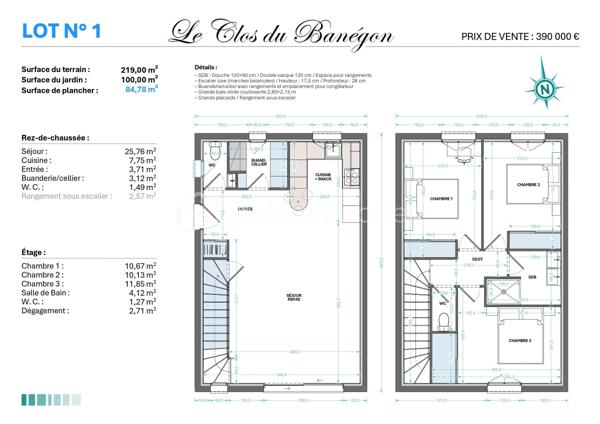 Bsk immobilier vous propose une maison mitoyenne de 4 pièces sur un terrain de 220 m² environ.
Cette villa de 84 m² environ se compose d'une grande pièce à vivre au rez-de-chaussée avec une cuisine ouverte, une buanderie et un WC.
A l'étage 3 belle chambres avec une salle de bain et WC.
Toute la maison est équipé de la climatisation réversible.
Baies double vitrage selon la norme RT 2012 donnant sur le jardin.
Livrée entièrement finie.
La maison se situe au pied du village de Fayence avec toutes les commodités à proximité.