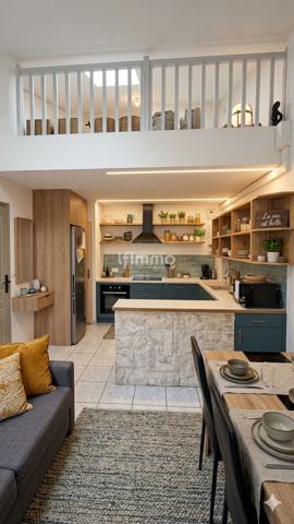 T3 de 73 m² 62 Carrez 2 ch. espace bureau et garage 22 m²