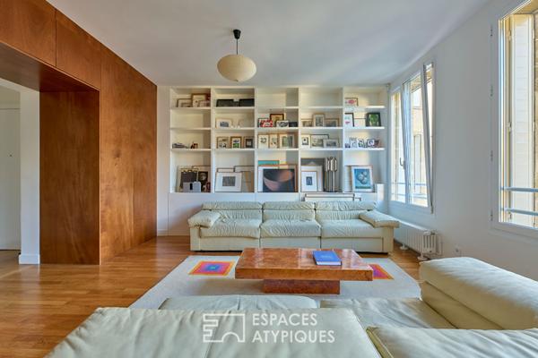 Appartement rénové et vue dégagée sur l’église des Blancs Manteaux