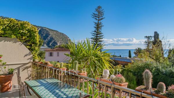 Villa mitoyenne - 4 chambres - vue mer - Èze bord de Mer