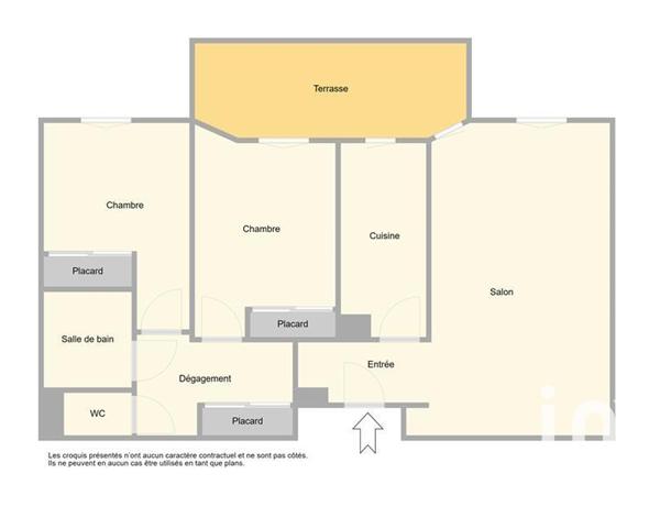 Appartement à vendre 3 pièces 63 m² Saint-Laurent-du-Var