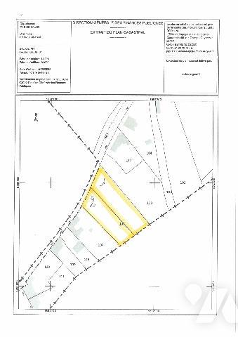 A VENDRE 4 TERRAINS A BATIR, de 1100 m²,  1265 m², 1216 m² et 1244 m², A PRECISER APRES BORNAGE.