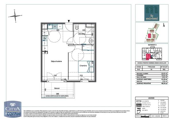 Appartement à louer 2 pièces 41.24m² Cavaillon (84300)
