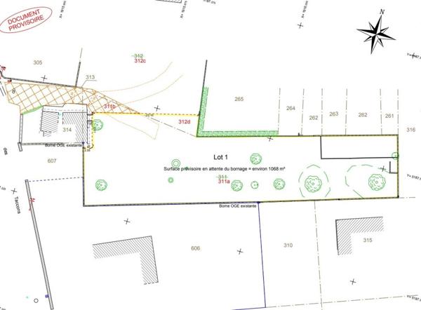 Terrain 1000 m2 hors lotissement