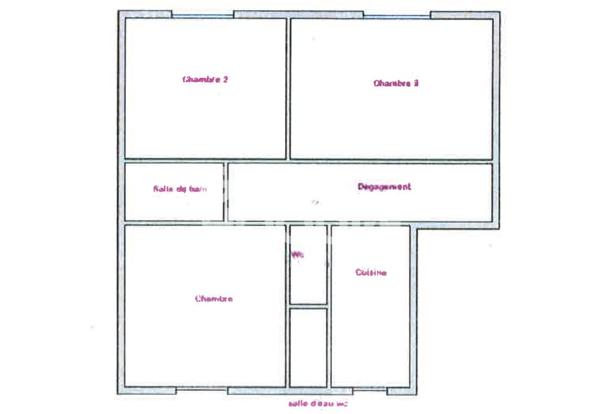 Charmant 3 pièces 2 chambres