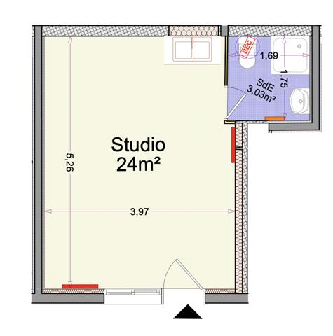 Appartement à vendre 1 pièce 24 m² La Ferté-Alais