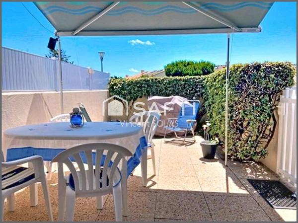 Appartement Studio Meublé de 18m² + Cour + Parking à 200m Plage !