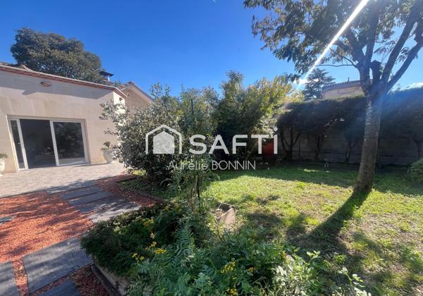 Talence maison indépendante sur une parcelle de 830m² avec garage de 35 m² et studio