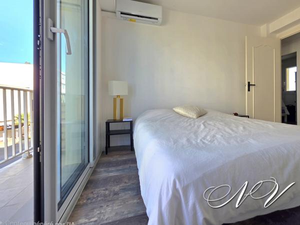 T2 CABINE D'EXCEPTION - ENTIEREMENT RENOVE - VUE LATERALE MER