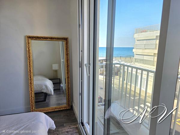 T2 CABINE D'EXCEPTION - ENTIEREMENT RENOVE - VUE LATERALE MER