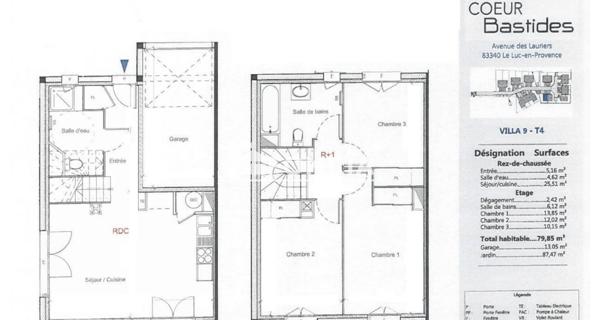 Location Maison 4 pièces 79.85 m² - Le Luc 83340