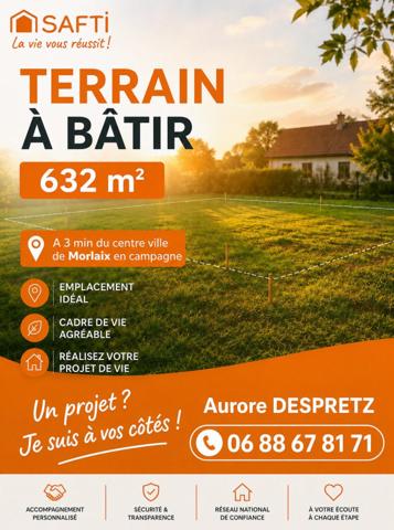 Terrain constructible de 632 m² – Environnement calme et recherché