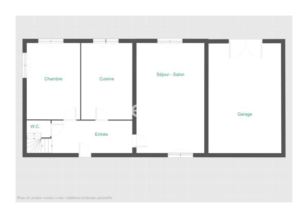 Maison
         4 pièces
        - 90 m² 121 600 € *