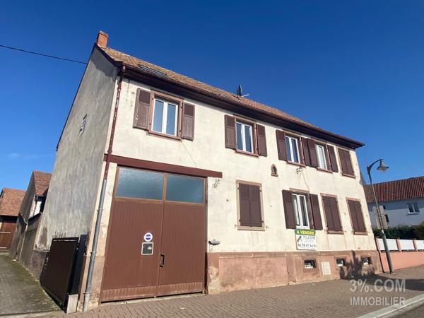3%.COM Grande maison possibilité bi famille ou locatif Mommenheim (67670)