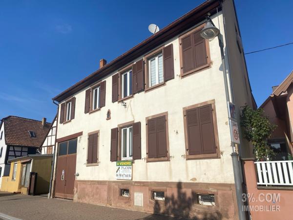 3%.COM Grande maison possibilité bi famille ou locatif Mommenheim (67670)